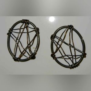Set of Handmade Wire Pentagram Jewelry Components for Necklaces/Earrings